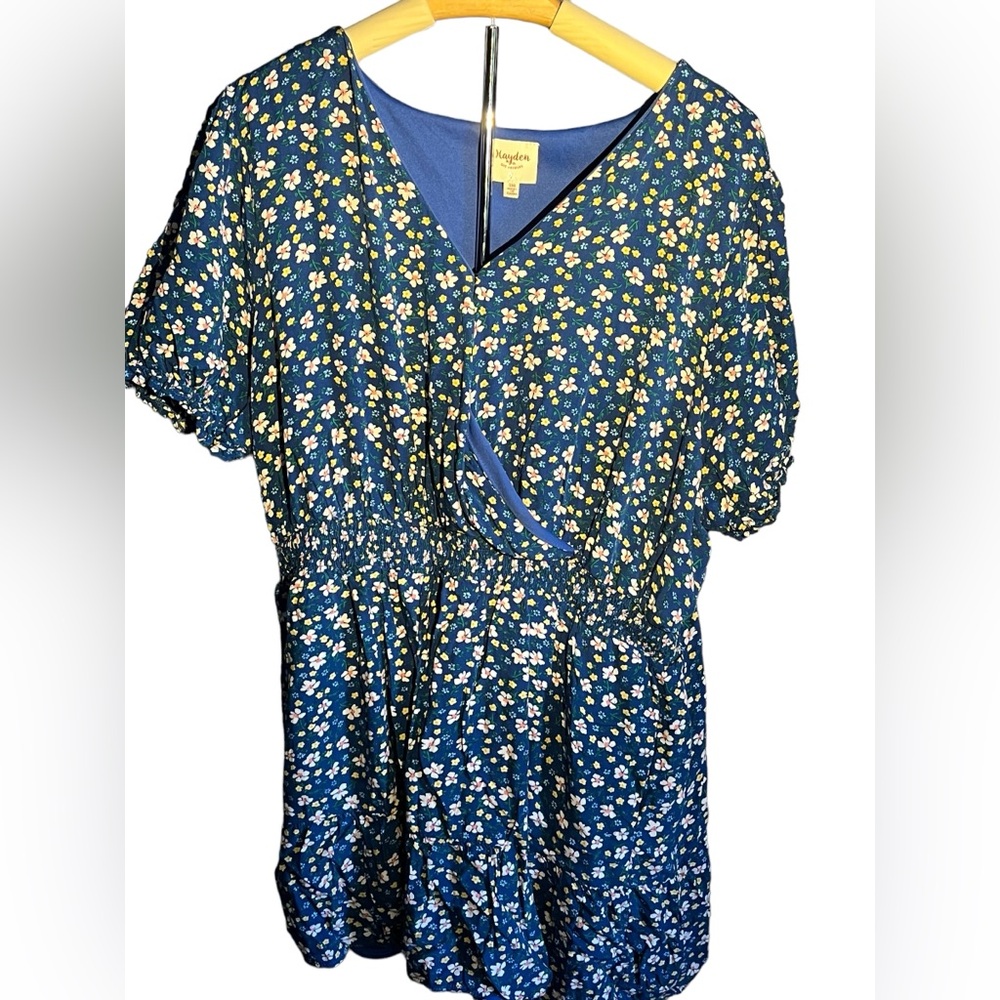 Blue Floral Hayden Romper